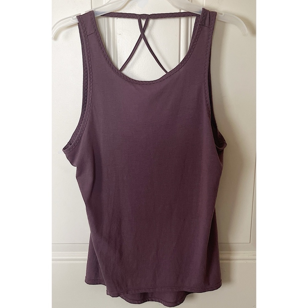 Apana Women's Medium Purple Active Racerback Tank Top